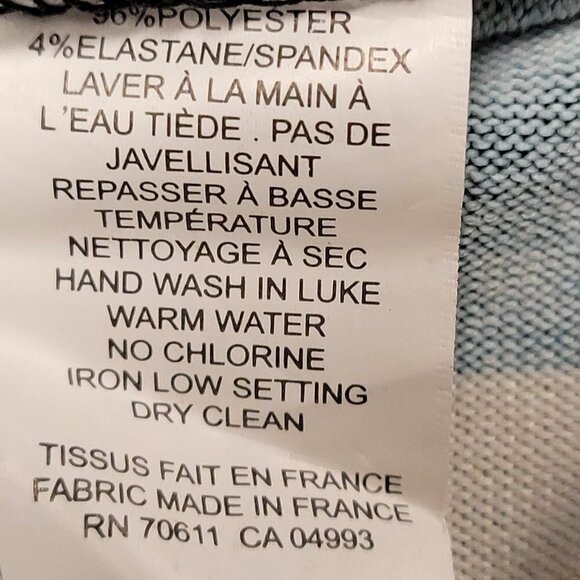 GEOMETRIC Print Cowl Neck Long Sleeve Tunic Size 40 Size 42 - NWT - Picture 8 of 12